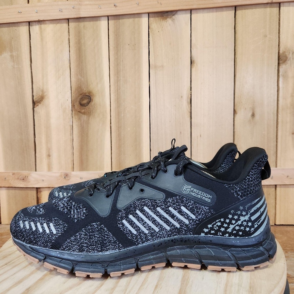 Freedom Industries XP1-RT Shoes Mens 12.5 Black Mesh Running Athletic Sneakers